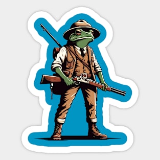 Frog hunter Sticker